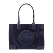 Nylon Schoudertas met Logo Tory Burch , Blue , Dames