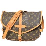 Pre-owned Canvas shoulder-bags Louis Vuitton Vintage , Brown , Dames