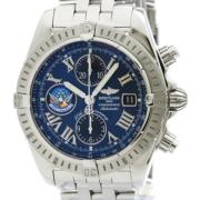 Pre-owned Stainless Steel watches Breitling Pre-owned , Blue , Heren