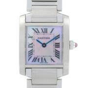 Pre-owned Glass watches Cartier Vintage , Pink , Dames