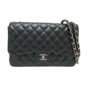 Pre-owned Leather chanel-bags Chanel Vintage , Black , Dames