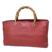 Pre-owned Leather gucci-bags Gucci Vintage , Red , Dames