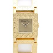 Pre-owned Metal watches Dior Vintage , Yellow , Dames