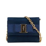 Pre-owned Fabric shoulder-bags Salvatore Ferragamo Pre-owned , Blue , ...