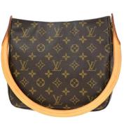 Pre-owned Canvas handbags Louis Vuitton Vintage , Brown , Dames