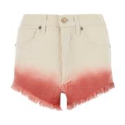 Twee-tone denim shorts Alanui , Multicolor , Dames