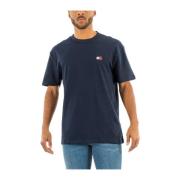 Badge T-shirt van Regeneratief Katoen Tommy Jeans , Blue , Heren