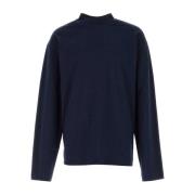 Oversize Navy Blue Katoenen T-shirt Dries Van Noten , Blue , Heren