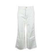 Klassieke Denim Jeans Mason's , White , Dames