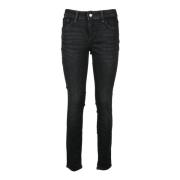 Katoen Modal Elastomultiester Spandex Jeans Guess , Black , Dames