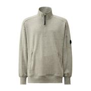 Grijze Half-Zip Sweatshirt C.p. Company , Gray , Heren