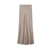 Maxi Zijden Rok Anine Bing , Gray , Dames