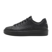 Zwarte leren sneakers Iceberg , Black , Heren