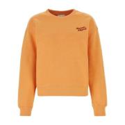 Oranje Katoenen Sweatshirt Maison Kitsuné , Orange , Dames