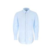 Lichtblauwe Popeline Overhemd Thom Browne , Blue , Heren