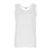 Witte Katoenen Helio Tanktop Dries Van Noten , White , Heren