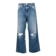 Katoenen Jeans voor Mannen en Vrouwen Icon Denim , Blue , Heren