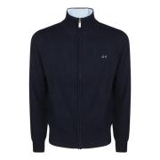 Solide Warme Full Zip Jas Sun68 , Blue , Heren