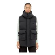 Gewatteerd donsvest met afneembare capuchon Moncler , Black , Dames