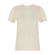 Cashmere Tee Stijlvol T-shirt CO , Beige , Dames