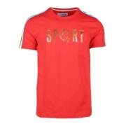 Katoenen T-shirt Bikkembergs , Red , Heren