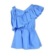 Stijlvolle mouwloze topcollectie Weili Zheng , Blue , Dames