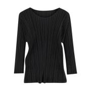 Geplooide Polyesterbroek Issey Miyake , Black , Dames