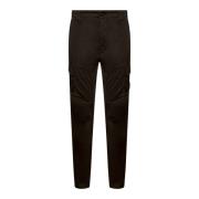 Zwarte Cargo Broek in Stretch Satijn C.p. Company , Black , Heren