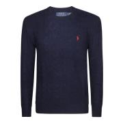 Wollen Crewneck Trui Polo Ralph Lauren , Blue , Heren