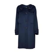 Wollen Mont Jas Max Mara , Blue , Dames