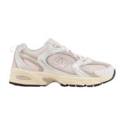 Suède Beige en Bruine Sneakers New Balance , White , Dames