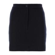 Navy Blue Mini Rok Thom Browne , Blue , Dames