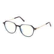 Blauw Blok Brillen Monturen Grijs Gestreept Tom Ford , Gray , Unisex