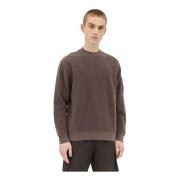 Zachte Katoenen Crewneck Sweatshirt Logo C.p. Company , Purple , Heren