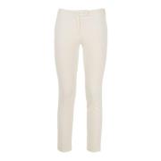 Effen Chino Broek Fracomina , White , Dames