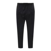 Blauwe Katoenen Broek voor Mannen Jil Sander , Black , Heren