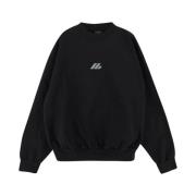 Katoenen Logo Sweatshirt Balenciaga , Black , Dames