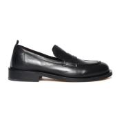 Zwarte leren mocassin schoen Pomme D'or , Black , Dames