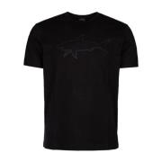 Casual Katoenen T-Shirt voor Mannen Paul & Shark , Black , Heren