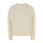 Lange Mouw Crewneck Sweater CO , Beige , Dames