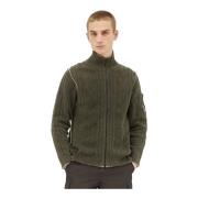 Katoenen Cable Knit Vest C.p. Company , Green , Heren