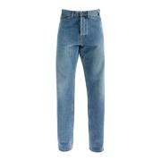 Rechte jeans met verstelbare tailleband Moschino , Blue , Heren