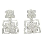 Pre-owned White Gold earrings Bvlgari Vintage , Gray , Dames