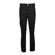 Lyocell Katoen Blend Jeans Calvin Klein , Black , Dames