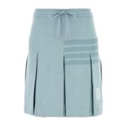 Lichtblauwe katoenen rok Thom Browne , Blue , Dames