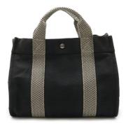 Pre-owned Canvas totes Hermès Vintage , Black , Dames