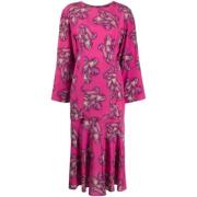 Pre-owned Silk dresses Fendi Vintage , Pink , Dames