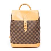 Pre-owned Canvas backpacks Louis Vuitton Vintage , Brown , Dames