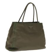 Pre-owned Nylon handbags Prada Vintage , Brown , Dames