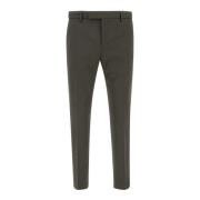 Groene wollen broek, Slim Fit PT Torino , Green , Heren